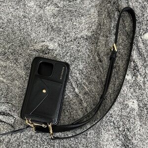 Bandolier Hailey Side Slot Leather Crossbody and Expanded Zip Pouch